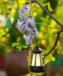 Solar Dragon Figurine Garden Statue: Outdoor Hanging Climbing Ornament with Lantern for Yard Art Lawn Balcony Patio Porch Decor- Birthday Gifts for Mom Women Father by CozyNest Decor