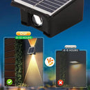 Solar Powered Outdoor LED Lights, Waterproof Wall Sconces, 2 LEDs Fence Lights, Up & Down Lighting for Backyard, Deck, Patio, Porch, Balcony, Garden (2 Pack) by GreenHaven Gardens