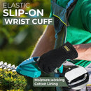 HANDLANDY Leather Work Gloves for Men & Women, Reinforced Durable Garden Gloves, Cowhide Working Glove for Gardening by GreenHaven Gardens
