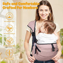 Baby Carrier Newborn to Toddler,Adjustable Baby Sling Carrier,Comfortable and Lightweight Toddler Carrier for 25-60 lbs,Ideal for Shopping Travelling by TinyTreasures Baby Boutique