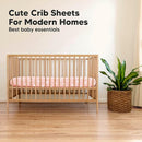 KeaBabies 2-Pack Organic Crib Sheets for Boys, Girls - 52x28 Fitted Crib Mattress Sheet Neutral, Breathable Jersey Cotton Cover for Baby Bed, Toddler Mattress, Soft & Cute Prints (Dreamland) by TinyTreasures Baby Boutique