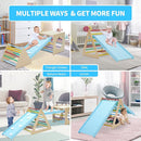 GOME Set of 7 Baby Triangle Climbing Gym Toys Indoor for Toddler Set, 1 Square and 3 Triangle Climber with 3 Ramp for Climbing Sliding and Walking, 7 in 1 Toddler Play Equipment for Indoor Playground by TinyTreasures Baby Boutique
