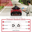 Costzon Ride on Car, Lamborghini Licensed 12V Battery Powered 4WD Sports Car with Remote Control, 3 Speeds, Hydraulic Doors, LED Lights, Towing Wheel, Horn, Music, Electric Vehicle for Kids Aged 3-8 by TinyTreasures Baby Boutique