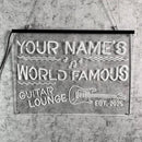 Personalized Guitar Bar Signs with Your Name for home wall light up with personalized pub name, man cave accessories, beer themed neon customizable lighted sign by CozyNest Decor