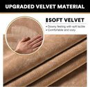 PrinceDeco Sectional Couch Covers Velvet Couch Cover for Dogs Washable L Shaped Couch Cover 1 Piece Individual Sectional Couch Covers with Elastic Bottom(Chaise Lounge,Camel) by CozyNest Decor
