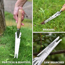 SHANFEEK Weed Puller Crack Weeder Weed Remover Tool for Yard Hoe Gardening Tools Stainless Steel One-Piece Molding (I-Type) by GreenHaven Gardens
