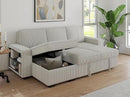 91-inch Reversible Sectional Sleeper by CozyNest Decor