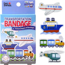 BioSwiss Bandages, Transportation Shaped Self Adhesive Bandage, Latex Free Sterile Wound Care, Fun First Aid Kit Supplies for Kids and Adults, 24 Count by TinyTreasures Baby Boutique