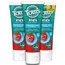 Tom's of Maine Natural Kid's Fluoride Free Toothpaste, Ages 2+, Silly Strawberry, 5.1 oz. 3-Pack (back in original formula) by CozyNest Decor
