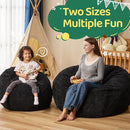 Bean Bag Chairs Teardrop Bean Bag Chair Beanbag Chair with Memory Foam Filled Machine Washable Cover for Living Room, Bedroom (Small,Black) by TinyTreasures Baby Boutique