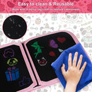 Erasable Book Doodle Set for Kids,Reusable Magic Drawing Book for Kids with 12 Watercolor Pens 14 Page Drawing,Road Trip Car Game Writing Painting Set for Boys and Girls (Panda) by TinyTreasures Baby Boutique