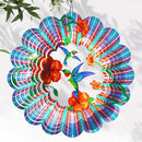 Hummingbird Wind Spinner,Hummingbird Gift for Women/Mother/Father,12In Stainless Steel 3D Wind Spinner Hanging Kinetic Yard Garden Christmas Ornaments,Outdoor & Indoor Wind Sculptures by GreenHaven Gardens