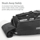 UPPAbaby Travel Bag for Vista and Cruz Strollers - Includes TravelSafe Program Coverage, Inner Wheel Bag and Storage Pocket - Smooth Wheels, Handles + Durable Design by TinyTreasures Baby Boutique