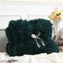 GONAAP Fuzzy Faux Fur Throw Blanket Queen Size Dark Teal Super Soft Cozy Plush Fuzzy Shaggy Blanket for Couch Sofa Bed (Dark Teal, Queen(90"x90")) by CozyNest Decor