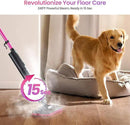 Schenley Steam Mop Cleaner Powerful - 15s Fast Heat-Up, Chemical-Free for Hardwood/Tile/Laminate & Floors/Walls, Washable Pads, 3 Modes for Carpet, Lightweight, Self-Standing, Sleek Design by CozyNest Decor