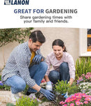 LANON Gardening Gloves for Men Women, 2 Pairs Nitrile Coated Garden Gloves with Grip, Breathable B.COMB AIR Technique, Dusty Olive & Bluebird, Large by GreenHaven Gardens
