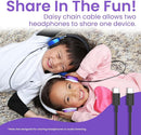 Puro Sound Labs PuroQuiet Plus Kids Noise Cancelling Headphones, Bluetooth Kids On Ear Headphones with Mic, Lightweight On-Ear Design, Studio-Grade Sound (Purple) by TinyTreasures Baby Boutique