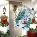 Heyfibro Hello Winter Gnome Garden Flag 28x40 Double Sided Burlap Cardinals Snowflakes Snow Yard Banner for Christmas Seasonal Outside Outdoor House Decoration (ONLY FLAG) by CozyNest Decor