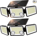 UME Solar Outdoor Lights 3000 Lumen 7000K, 152 LED Super Bright Motion Sensor Outdoor Light with 2 Sensors, IP65 Waterproof 270 Wide Angle Solar Flood Light with 3 Modes for Garden - 2 Pack by GreenHaven Gardens