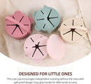 Silicone Snacks Containers for Toddlers, Baby Food Catcher Spill Proof, Kid Snacks Holder with DustProof Lid, 2 Pack Dishwasher Safe (Shifting Sand/Sage) by TinyTreasures Baby Boutique