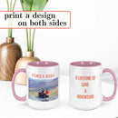 Personalized Mother's Day Coffee Mug, Custom Mum Photo Text 15 Oz Ceramic Mug, Customized Mom Gift Idea Picture Name Cup, Taza Cafe Personalizadas Fotos, Cute Gifts Mom Women Dad Men, Pink by TinyTreasures Baby Boutique