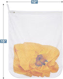 3 pcs Durable Honeycomb Mesh Laundry Bags for Delicates 12" x 15" (3 Medium) by TinyTreasures Baby Boutique