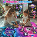 Rechargeable Dance Mat - Double User Play Mat with Extra Large Size (59*38 in), Dancing Music, Challenge Game, Piano Mode, LED Lights, Christmas Birthday Gift for Kids Girls Boys 3-12 Year Old by TinyTreasures Baby Boutique