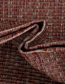 Unique Loom Outdoor Border Collection Area Rug - Soft Border (7' 10" Square Rust Red/Ivory) by GreenHaven Gardens