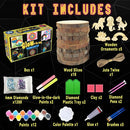 Wakestar Kids Wood Painting Kit-Glow in The Dark-Easter Basket Stuffers-Arts & Crafts Gifts for Boys Girls Ages 6-12,Creative Party Crafts Activity for Birthday Christmas by TinyTreasures Baby Boutique