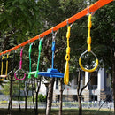 Climbing Gymnastic Rings for Kids - Strong Obstacle Course Ninja Ring Monkey Bars for Outdoor Backyard Play Sets, Swing Set by TinyTreasures Baby Boutique