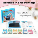 Kids Educational Learning Toys with Math Games,Talking Flash Cards and Writing Drawing Tablet, Speech Therapy Autism Sensory Toys Gifts for Toddler Preschool Activities Boys Girls Ages 3-10 (Blue) by TinyTreasures Baby Boutique