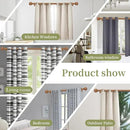 2 Pack Wood Curtain Rods for Windows 48 to 84 Inch(4-7ft),1 Inch Adjustable Curtain Rod,Heavy Duty Curtain Rods,Wooden Netted Texture Drapery Rods,Single Window Curtain Rod 36-88",Brown Wood by CozyNest Decor