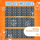 Strictly Briks Classic Brick Starter Kit – 96 Gray 2x4 Stud Pieces - Creative Building Set for Ages 3+ - Compatible with Major Brick Brands by TinyTreasures Baby Boutique