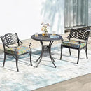 LVTXIII Patio Chair Cushions 22"x22"x3", Water-Repellent Outdoor Seat Cushions for Patio Furniture, Square Chair Pads with Ties for Home Garden Decoration, Set of 2, Paisley Multi by GreenHaven Gardens