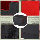 Yookeer 4 Pieces Leather Deck Card Boxes Cards Deck Game Box for Collectible Playing Card Box Compatible with MTG Commander(Black, Green, Red, Blue,Horizontal) by GreenHaven Gardens