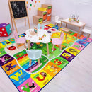 Kids Rugs for Playroom Washable, Educational and Fun Learning Rugs with ABC Alphabet Animals Shapes, Baby Toddler Children's Play Mat for Bedroom Classroom Nursery, 3x5 Feet by CozyNest Decor