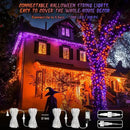 JMEXSUSS Halloween Decoration Lights, 200 LED Orange Purple Halloween Lights Clear Wire, 11 Modes Connectable Halloween String Lights Indoor Outdoor Plug in for Halloween Tree Decorations by GreenHaven Gardens