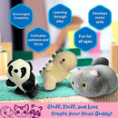Generic 3-Pack 8" Make Your Own Stuffed Animal Kit - No Sew Crafts for Kids - DIY Children Dinosaur Pillow - Unstuffed Plush Animals Kit by TinyTreasures Baby Boutique
