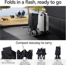 DXZ Beach Wagon Cart with Big Wheels for Sand – Folding Collapsible Wagon, Heavy Duty Wagons Carts Foldable for Beach, Camping, Outdoor Gear, Easy Setup Black Grey by GreenHaven Gardens