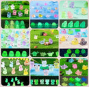 Luminous Mini Resin Animals 250Pcs Tiny Animals Bulk Glow in The Dark Mini Ducks Owls Frogs Pandas Rabbits Mushrooms for Miniature Garden Micro Landscape Aquarium Potted Decoration by GreenHaven Gardens