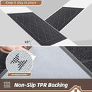 BEQHAUSE Dirt Trapper Door Mat 24" x 60", Doormat Non-Slip Entryway Rugs Washable, Dog Door Mat Stain Resistant and Absorbent Welcome Floor Mat for Front Back Door, Muddy Wet Shoes & Paws, Dark Grey by CozyNest Decor