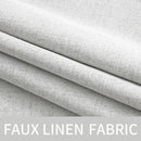 MIULEE 100% Blackout Linen Textured Curtains for Bedroom Solid Thermal Insulated Heathered White Grommet Room Darkening Curtains & Drapes Luxury Decor for Living Room Nursery 52 x 84 Inch (2 Panels) by TinyTreasures Baby Boutique