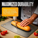 Titanium Cutting Board – Pure Titanium Chopping Board for Kitchen – Non-Toxic, Microplastic-Free, Double-Sided, Dishwasher Safe, Durable Metal Cutting Board by CozyNest Decor