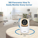 VTech VM928-2HD 5” 720p HD Display 2 Cameras Baby Monitor,110 Wide Angle View,Remote Pan-Tilt-Zoom,Night Vision,Up to 1000ft Range,Temperature Sensor,9 Soothing Sounds & Lullabies,2-Way Talk,No WiFi by TinyTreasures Baby Boutique