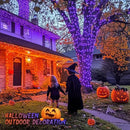 JMEXSUSS Halloween Decoration Lights, 200 LED Orange Purple Halloween Lights Clear Wire, 11 Modes Connectable Halloween String Lights Indoor Outdoor Plug in for Halloween Tree Decorations by GreenHaven Gardens