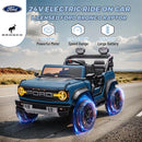 ENYOPRO 2 Seater Ride On Car for Kids, 24v Licensed Ford Bronco Raptor Electric Power Ride On Truck Toy with Remote Control, 4 Wheels Shock Absorption, Soft Start, Bluetooth, Radio, 3 Speed - Blue by TinyTreasures Baby Boutique
