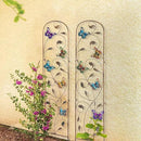 Set of 2 Butterfly Metal Garden Trellis for Climbing Plants, Decorative Vegetables Flowers Vine Trellis for Outdoor Patio 60'' H x 11'' W by GreenHaven Gardens