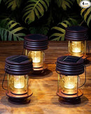 4 Pack Hanging Solar Lanterns Waterproof Lights Powered Led Decorative Landscape Light Table Lamp with Design for Patio, Garden, Yard, and Pathway Decor, Warm by GreenHaven Gardens