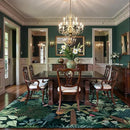LIVEBOX Washable Jungle Dark Green Rugs 9x12 for Living Room, Stain Resistant Soft Kids Area Rugs for Bedroom, Non-Skid Modern Dining Room Rug Floor Carpet for Playroom Kids Nursery by CozyNest Decor