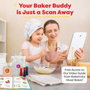 Baketivity Rainbow Bagel Kids Baking Kit - Baking Kits for Kids with Premeasured Ingredients, Step-By-Step Instructions, Video Guide, and STEM Lessons - Kids Cooking Kit for Ages 6-12+ by TinyTreasures Baby Boutique